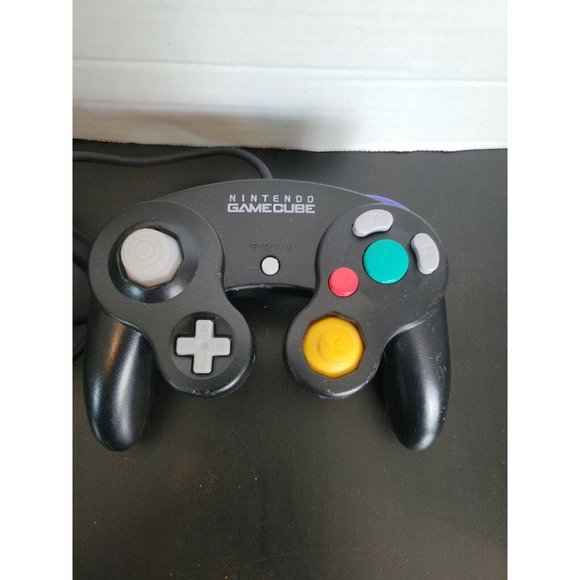 Official Nintendo GameCube Controller OEM Black Authentic  Official Nintendo GameCube Controller OEM Black Authentic DOL-003 Genuine Tested